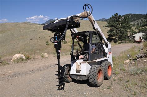 post hole digger skid steer rental|hole digger rental home depot.